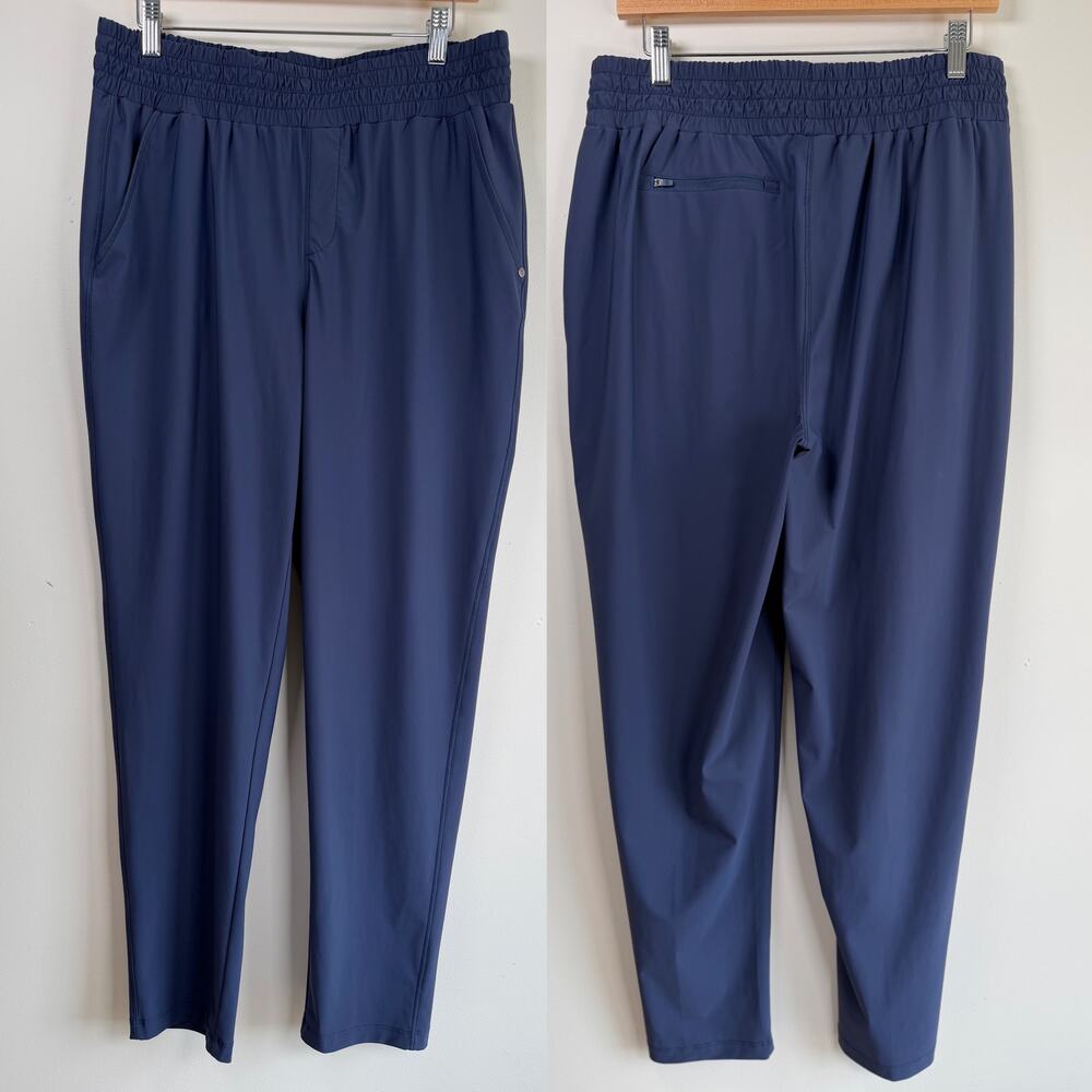 Avalanche Hiking Pants Navy Moisture Wicking Outdoor Elastic Waist Women Large